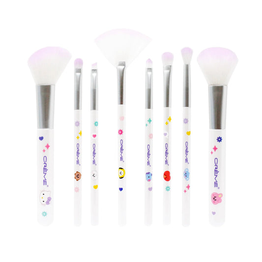 Hello Kitty & BT21 Dreamy Essentials Makeup Brush Collection (Set of 8)